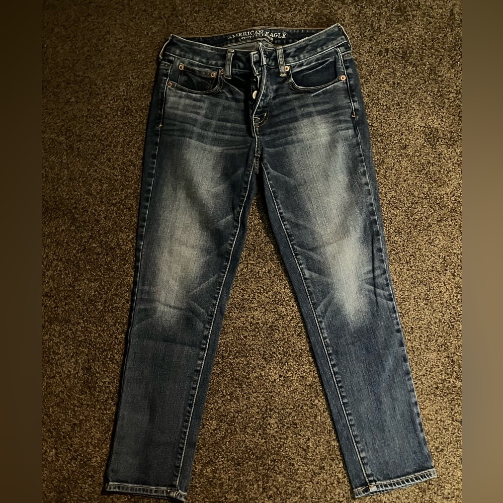 American Eagle Outfitters Dark Blue Skinny Jeans